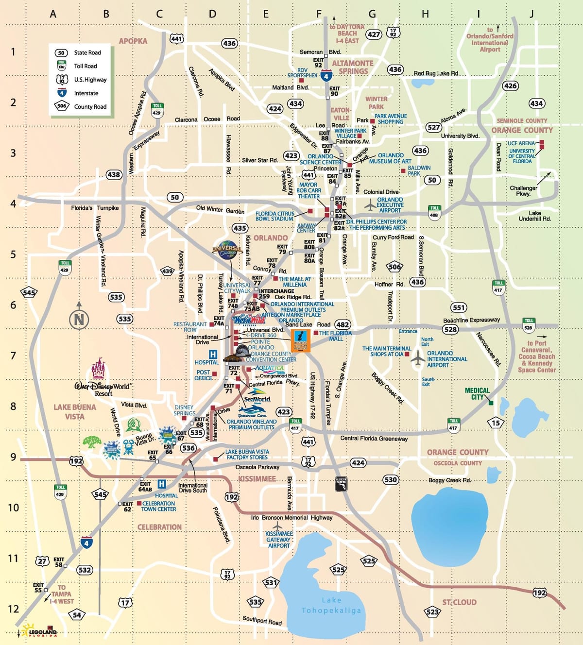 kart ödənişli yolların Orlando
