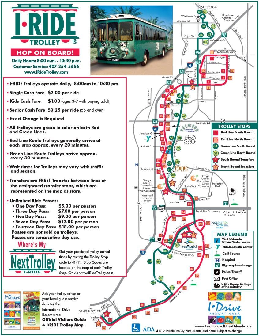 Orlando mən trolleybus xəritə