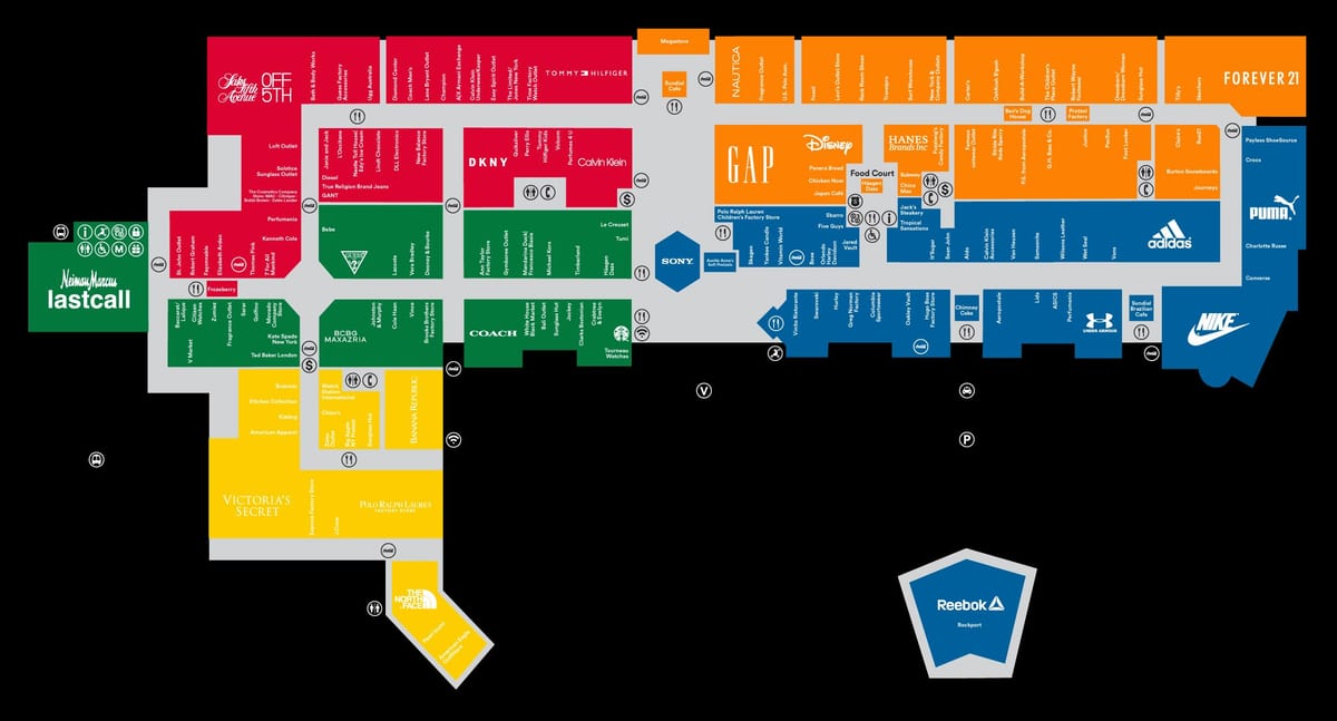 premium аутлетс xəritə Orlando