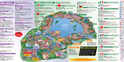 ЭПКОТ dünya Disney xəritə