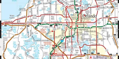 Orlando xəritədə
